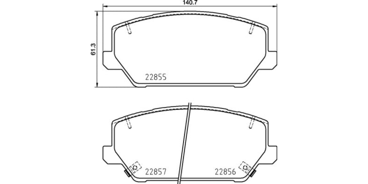 Brake Pads Front Set (Brembo) (P30102)