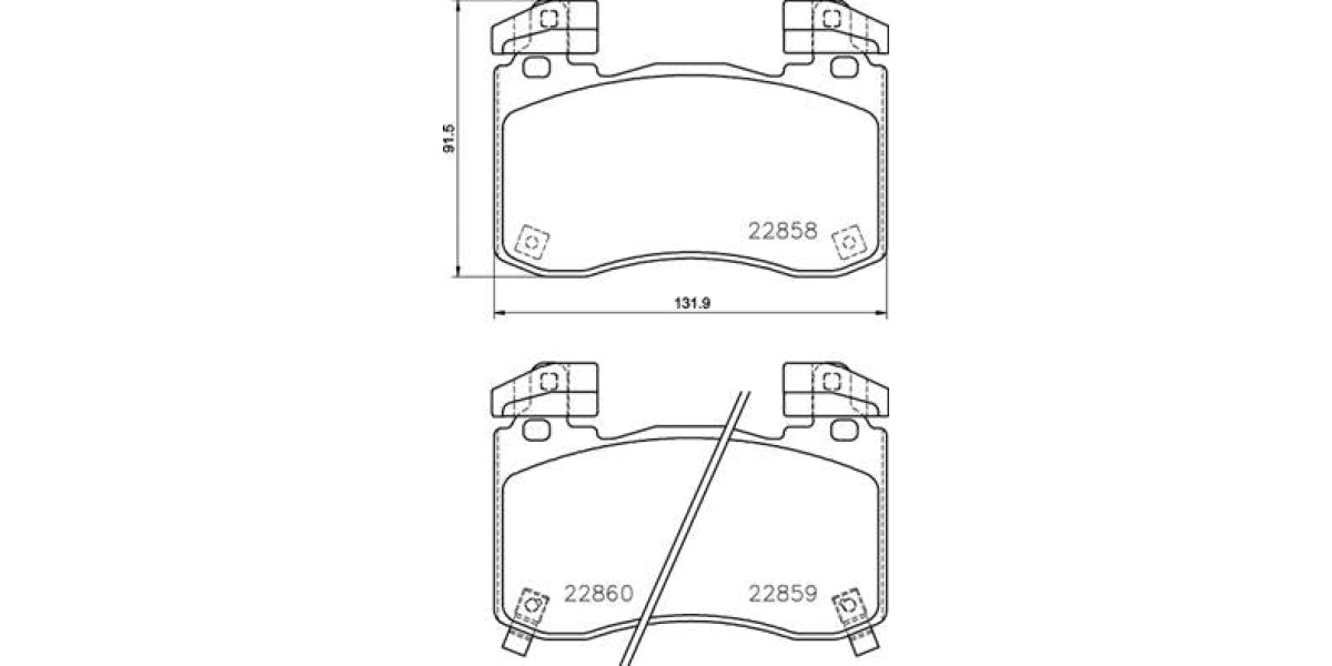 Brake Pads Front Set (Brembo) (P30113)