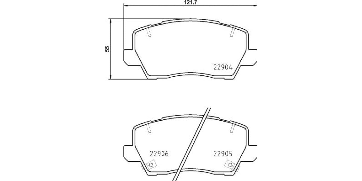 Brake Pads Front Set (Brembo) (P30114)