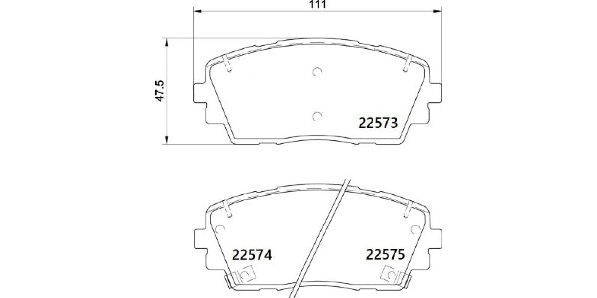 Brake Pads Front Set (Brembo) (P30115)