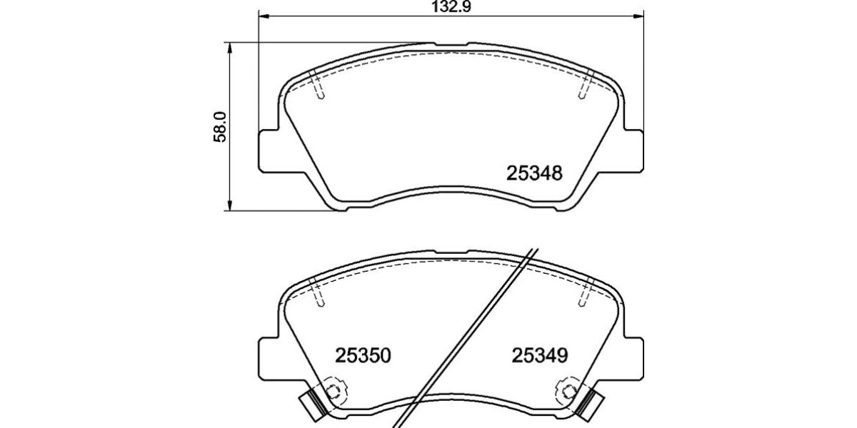 Brake Pads Front Set (Brembo) (P30122)