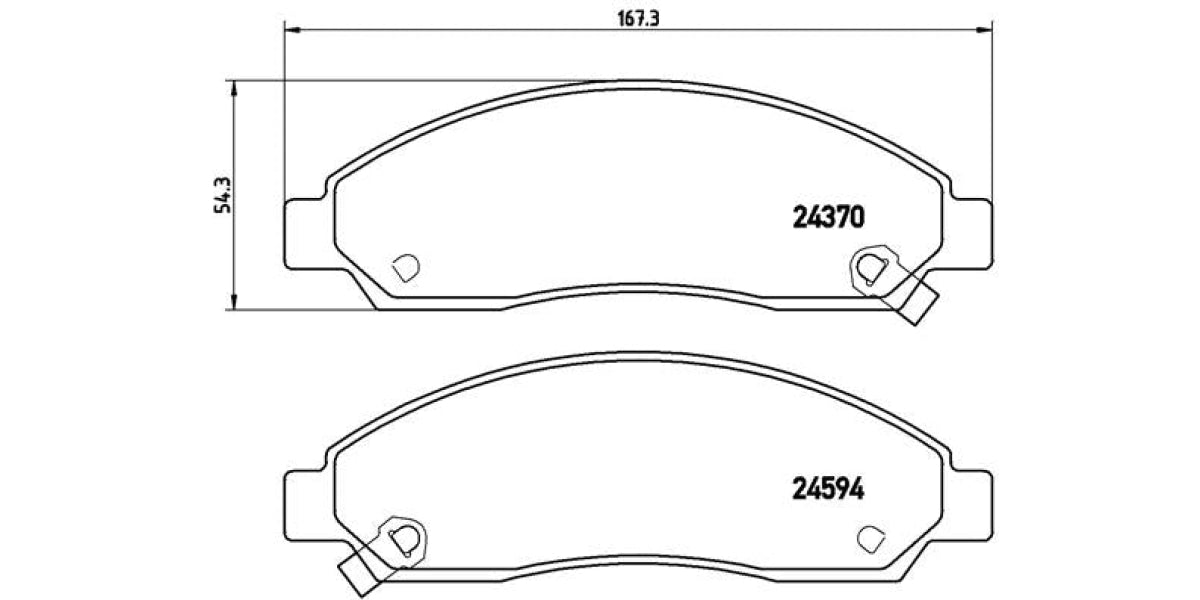 Brake Pads Front Set (Brembo) (P34005)