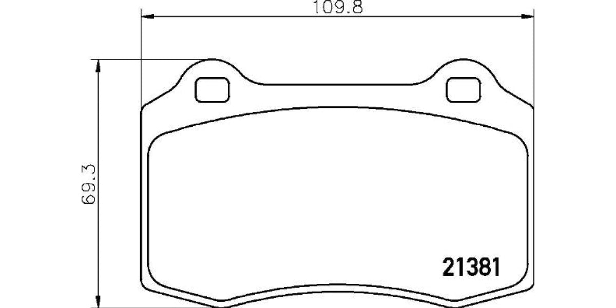 Brake Pads Front Set (Brembo) (P36020)