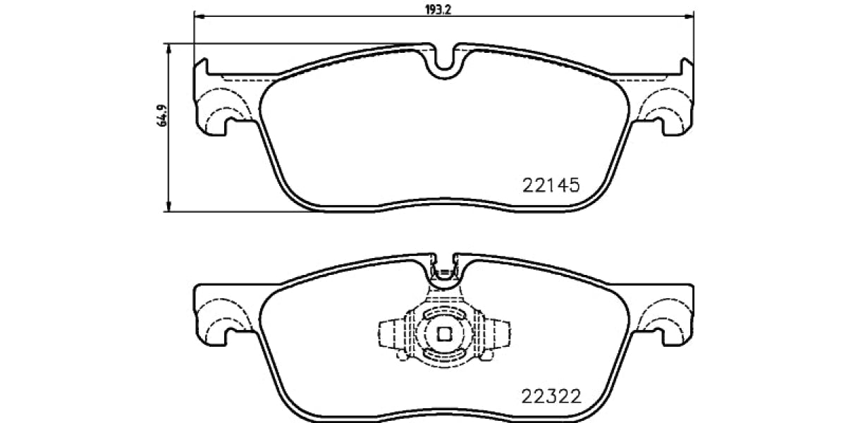 Brake Pads Front Set (Brembo) (P36035)