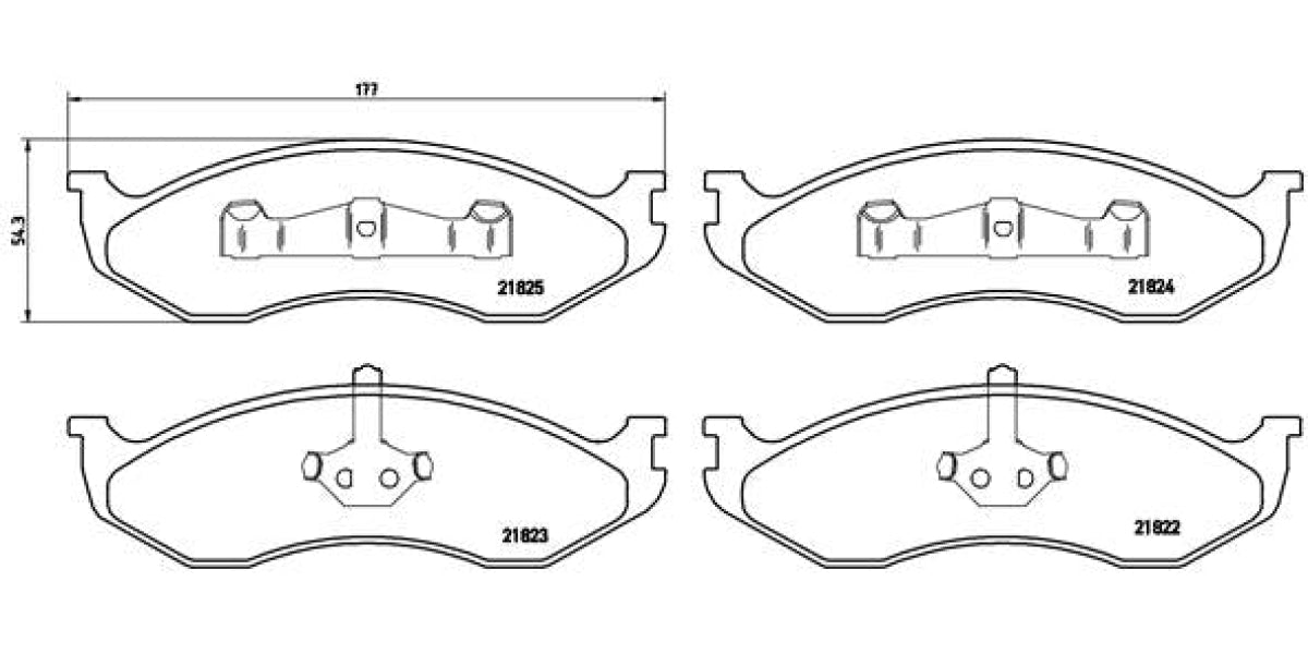 Brake Pads Front Set (Brembo) (P37004)