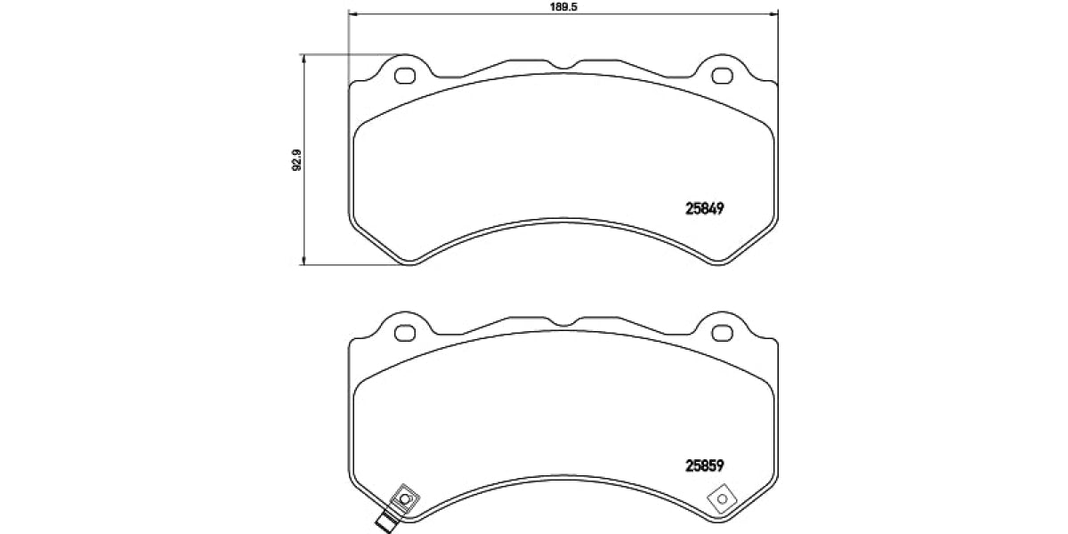 Brake Pads Front Set (Brembo) (P37018)