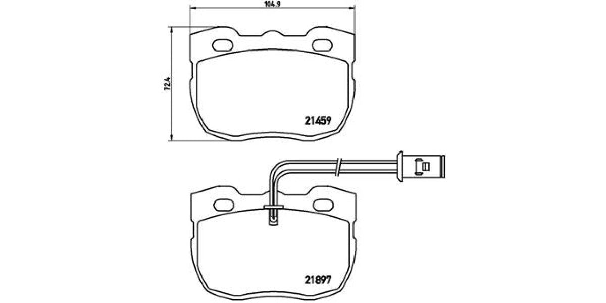 Brake Pads Front Set (Brembo) (P44004)