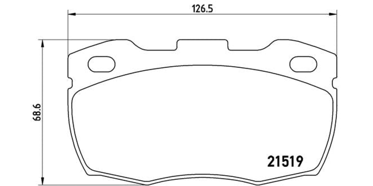 Brake Pads Front Set (Brembo) (P44005)