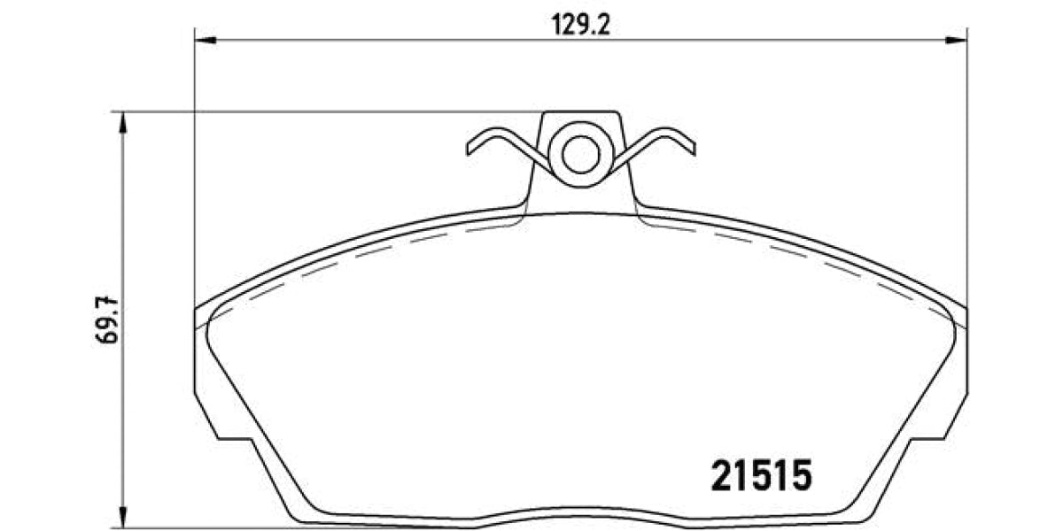 Brake Pads Front Set (Brembo) (P44010)