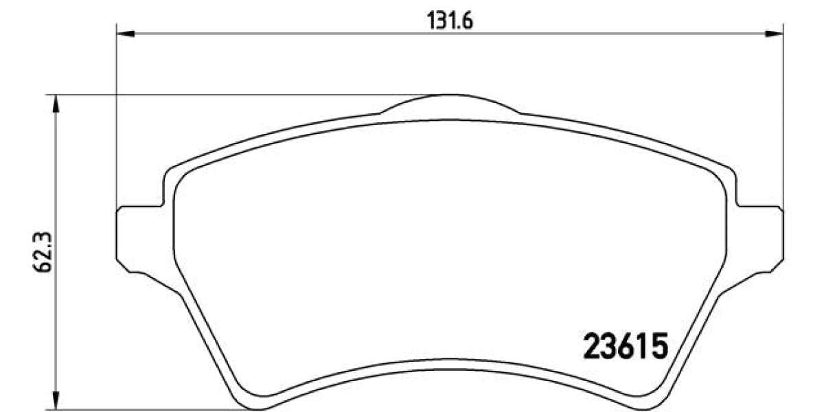 Brake Pads Front Set (Brembo) (P44011)