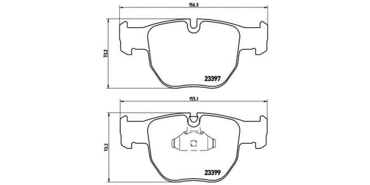 Brake Pads Front Set (Brembo) (P44012)