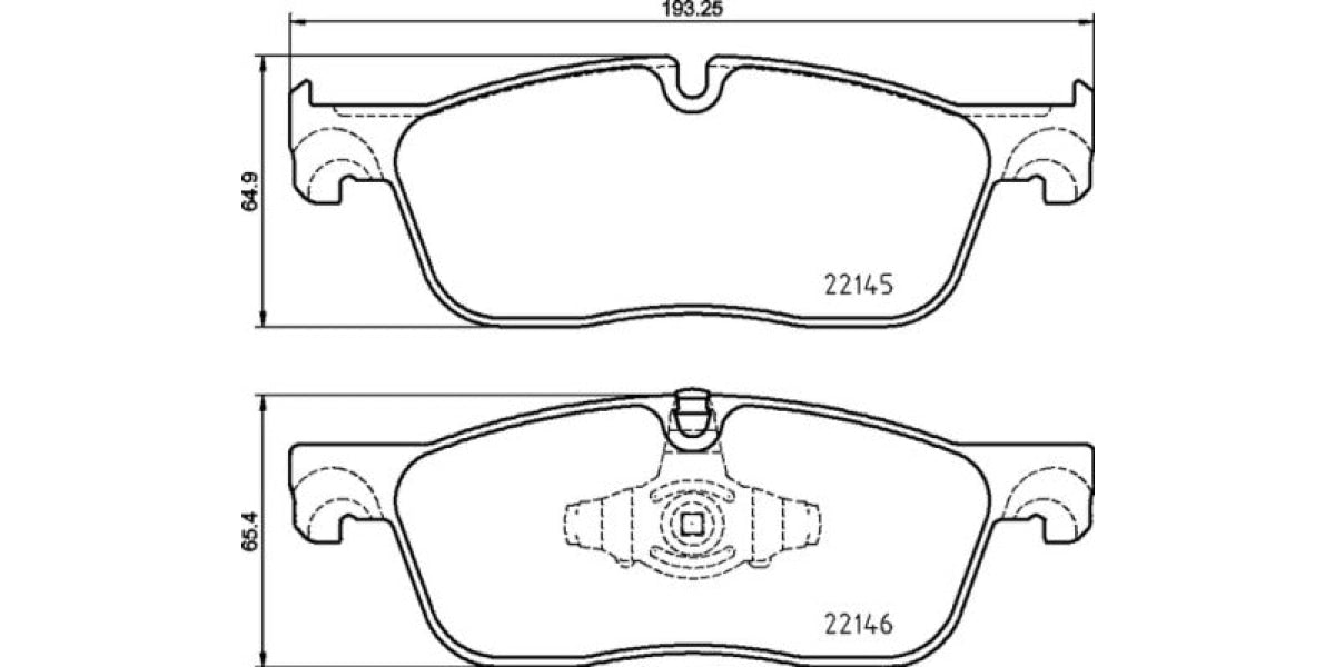 Brake Pads Front Set (Brembo) (P44026)