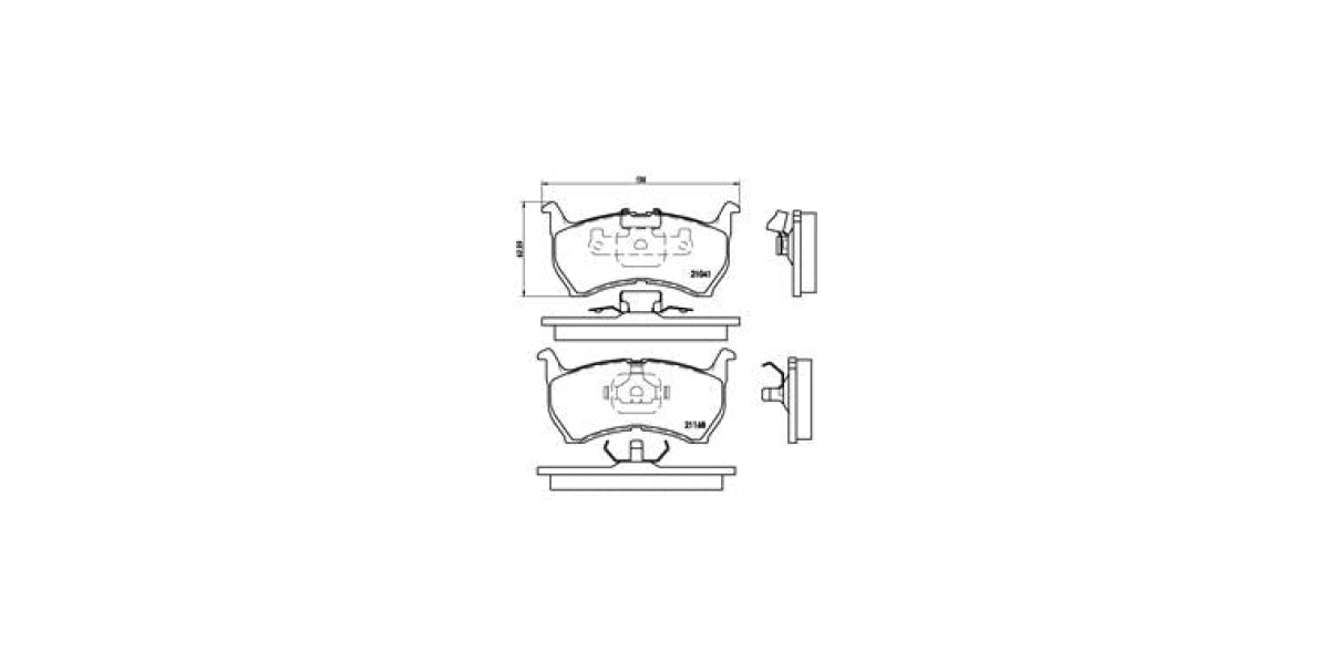 Brake Pads Front Set (Brembo) (P49004)