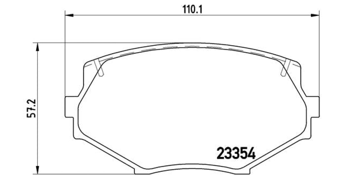 Brake Pads Front Set (Brembo) (P49020)