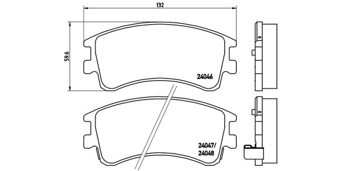 Brake Pads Front Set (Brembo) (P49032)