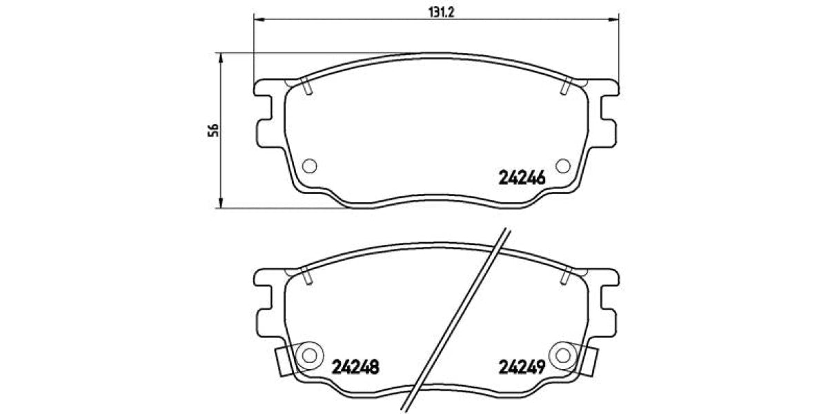 Brake Pads Front Set (Brembo) (P49033)