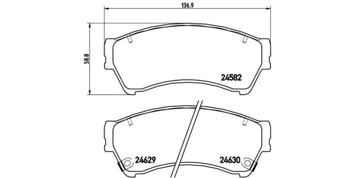 Brake Pads Front Set (Brembo) (P49039)