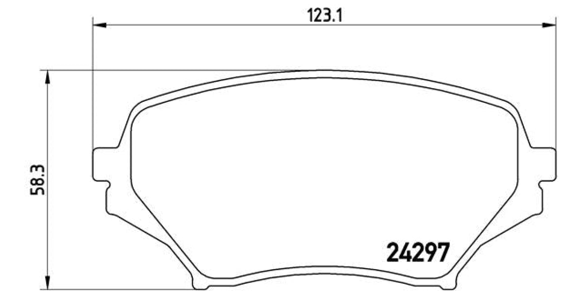 Brake Pads Front Set (Brembo) (P49043)