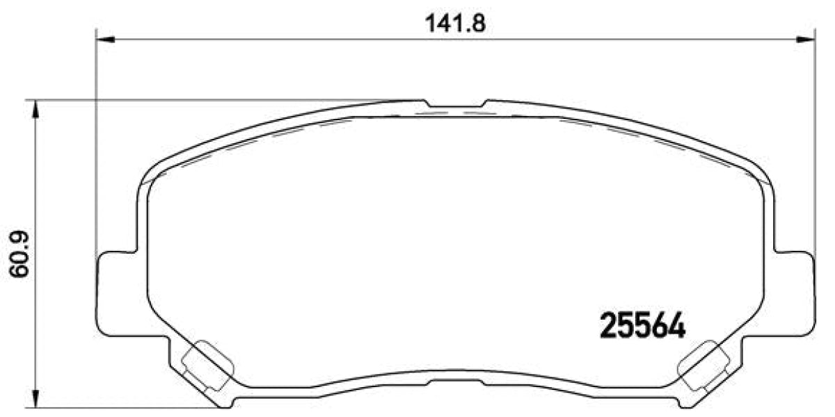 Brake Pads Front Set (Brembo) (P49045)