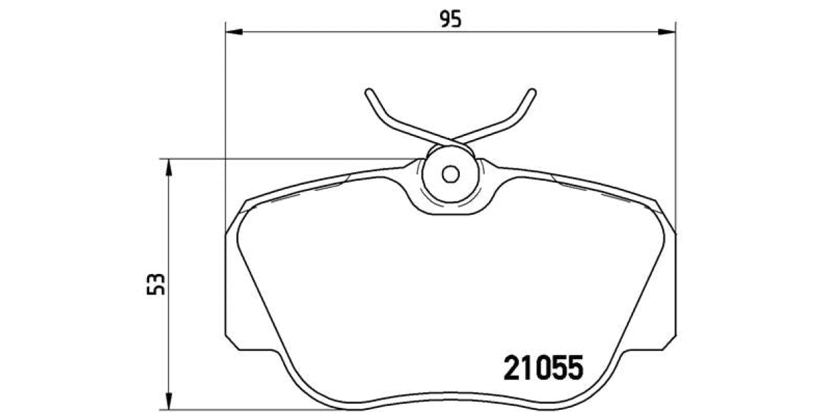 Brake Pads Front Set (Brembo) (P50011)