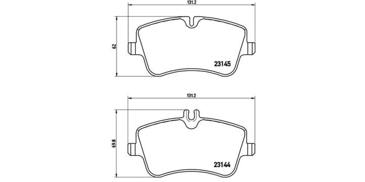 Brake Pads Front Set (Brembo) (P50045)