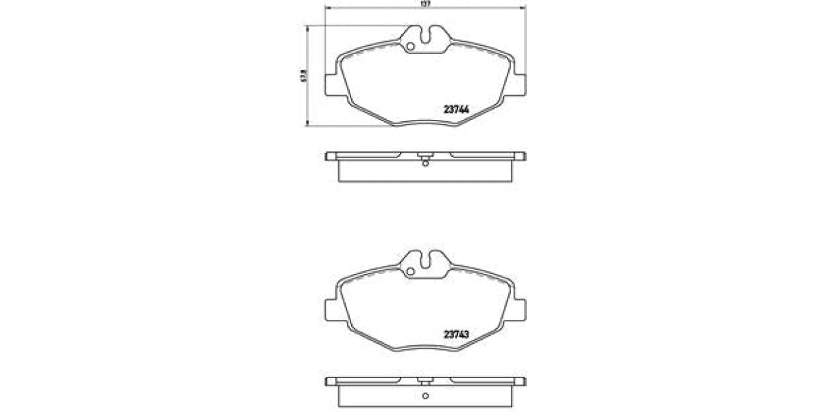 Brake Pads Front Set (Brembo) (P50049)