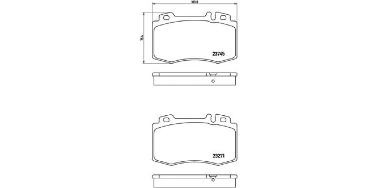 Brake Pads Front Set (Brembo) (P50053)