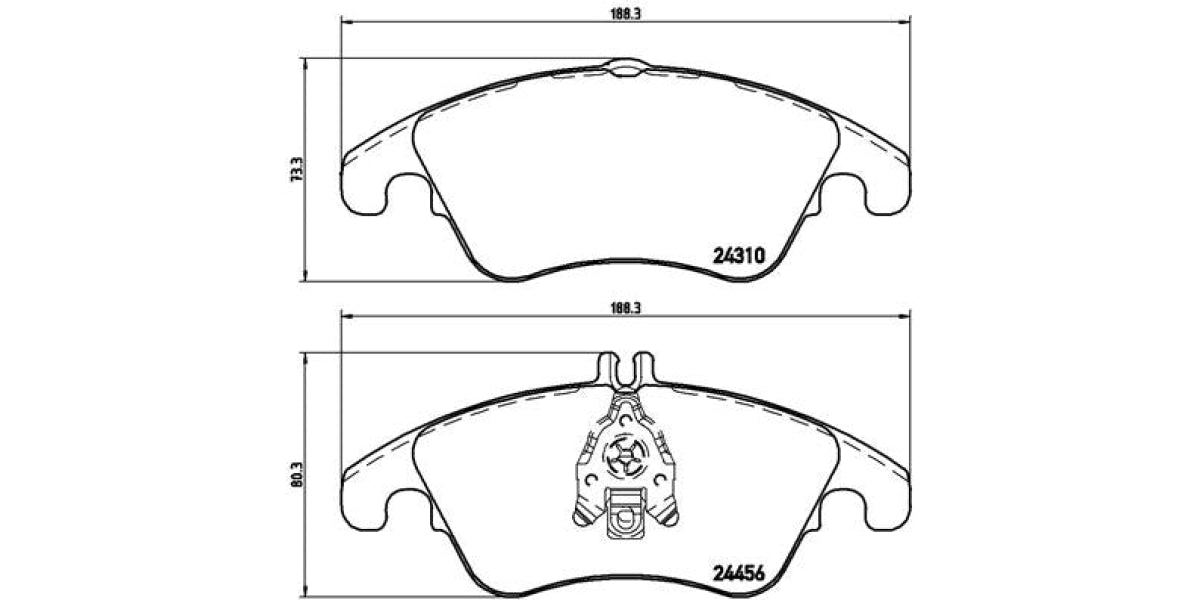 Brake Pads Front Set (Brembo) (P50069)