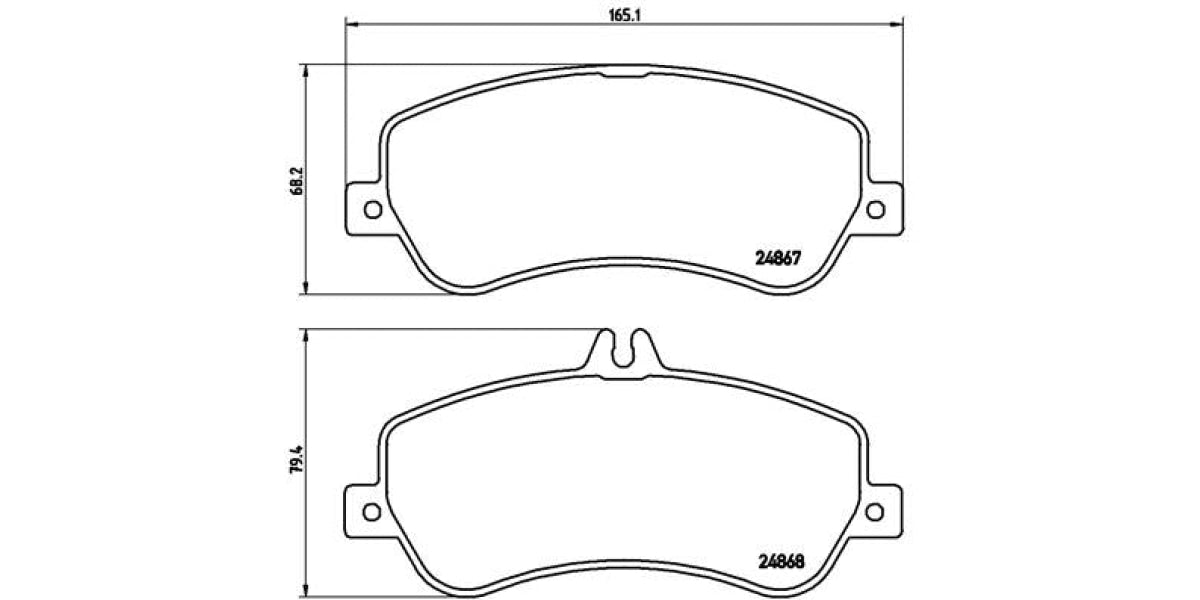 Brake Pads Front Set (Brembo) (P50086)