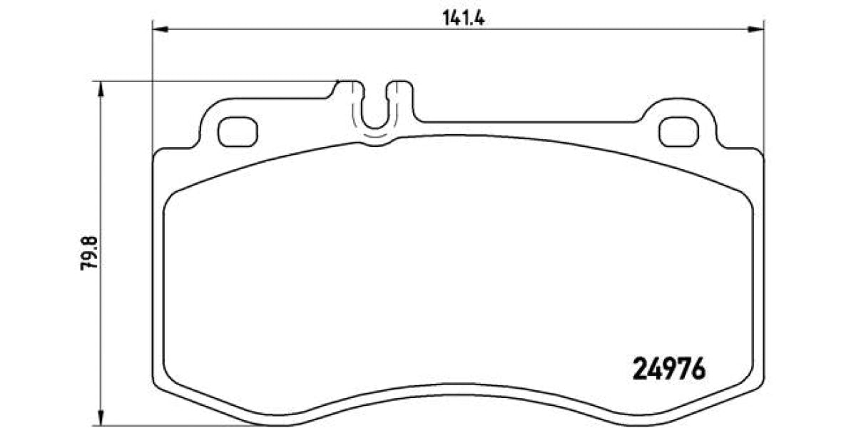 Brake Pads Front Set (Brembo) (P50087)