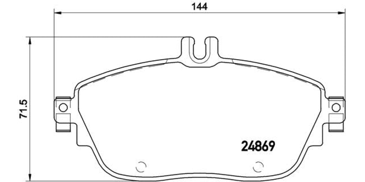 Brake Pads Front Set (Brembo) (P50093)