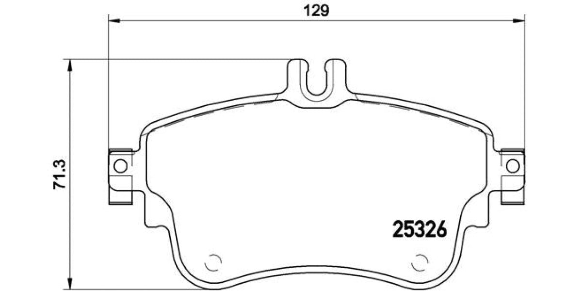 Brake Pads Front Set (Brembo) (P50094)