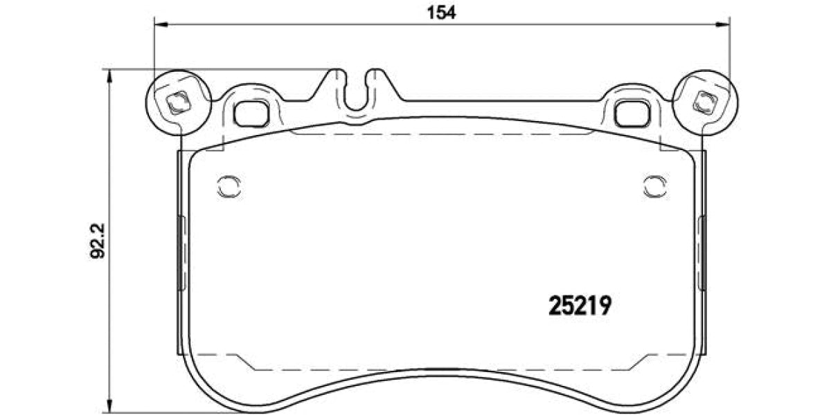 Brake Pads Front Set (Brembo) (P50097)