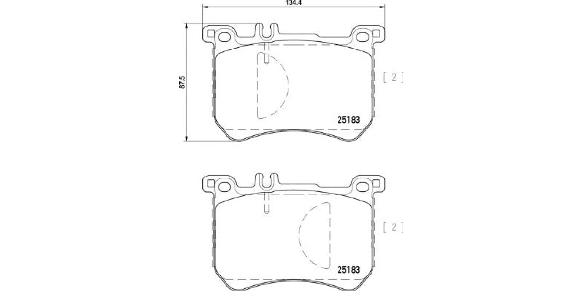 Brake Pads Front Set (Brembo) (P50111)