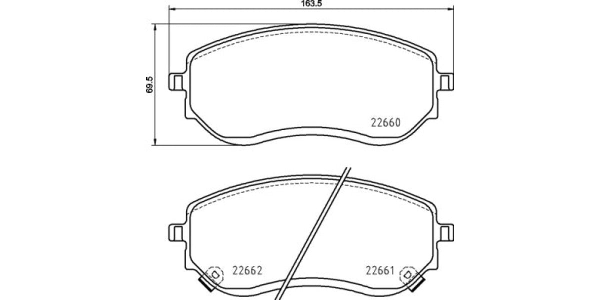 Brake Pads Front Set (Brembo) (P50144)