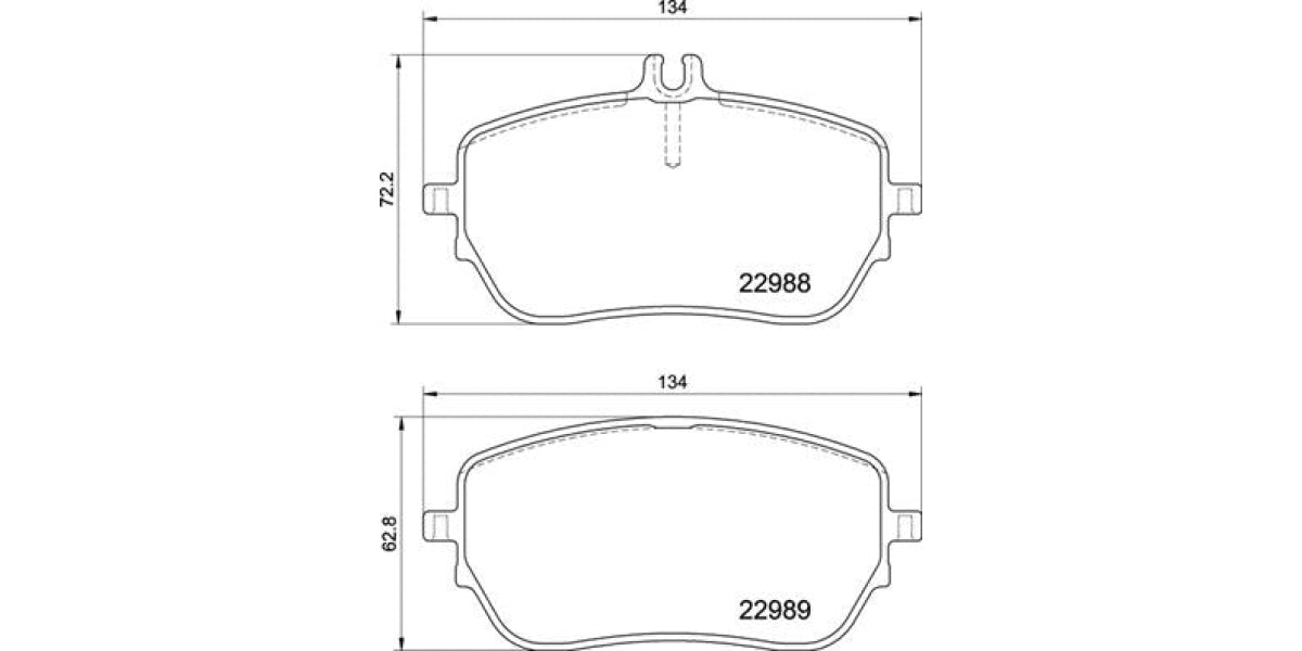 Brake Pads Front Set (Brembo) (P50146)