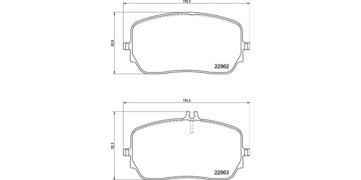 Brake Pads Front Set (Brembo) (P50149)