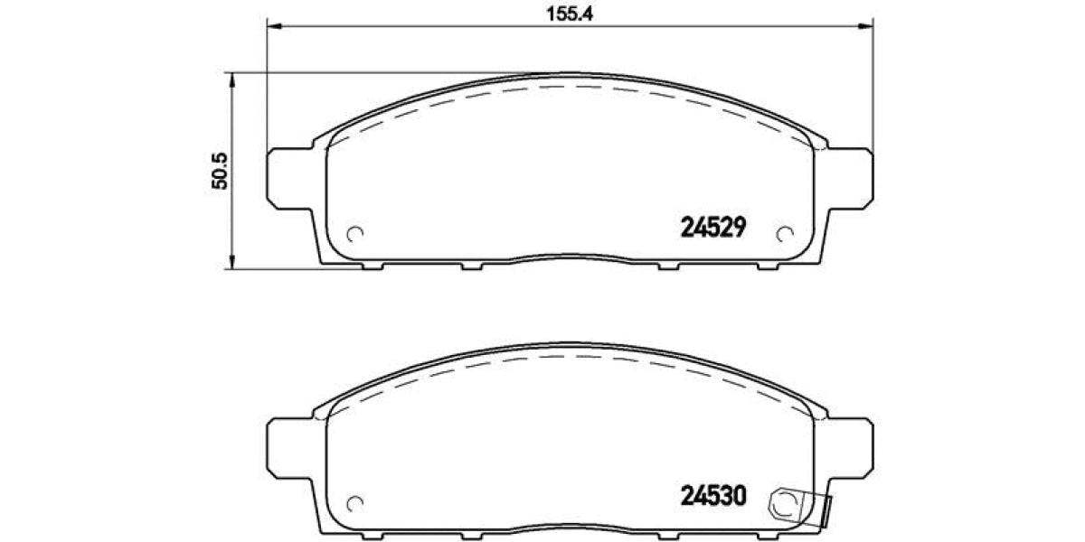 Brake Pads Front Set (Brembo) (P54038)