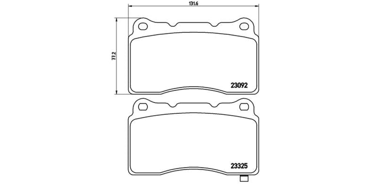 Brake Pads Front Set (Brembo) (P54039)