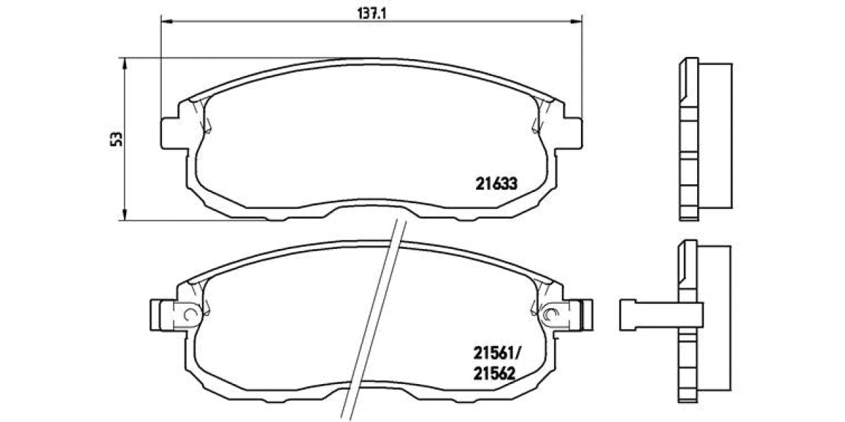 Brake Pads Front Set (Brembo) (P56021)