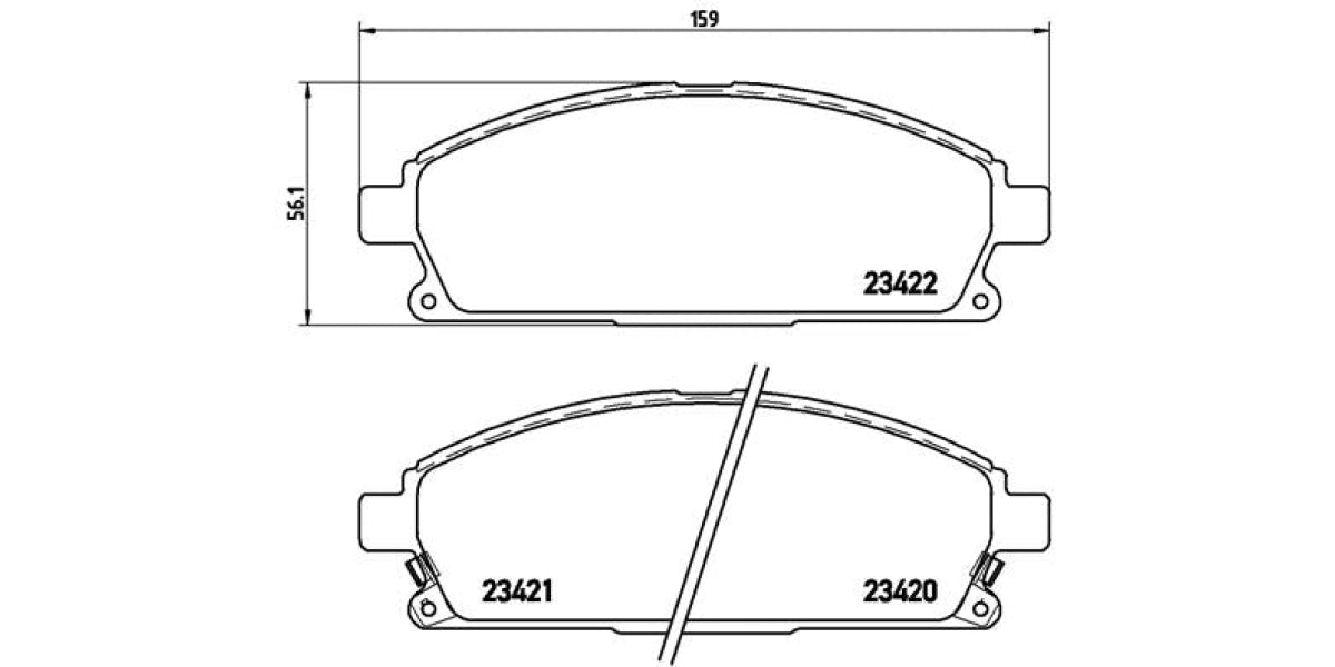 Brake Pads Front Set (Brembo) (P56040)