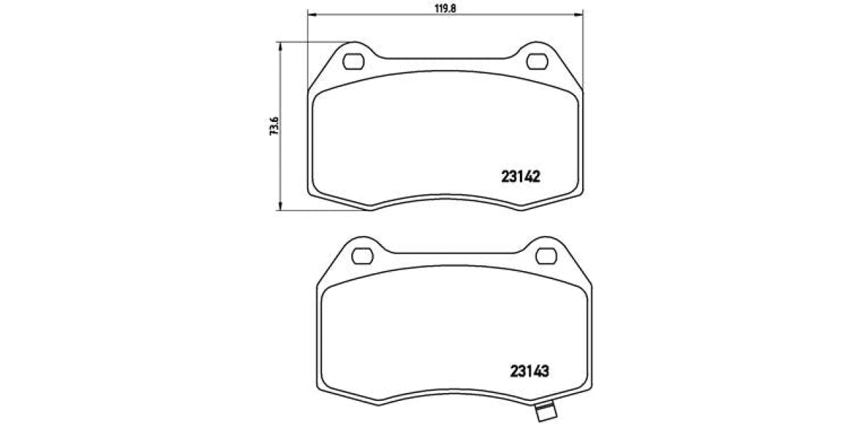 Brake Pads Front Set (Brembo) (P56047)