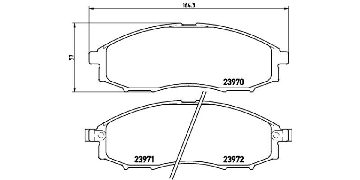 Brake Pads Front Set (Brembo) (P56049)