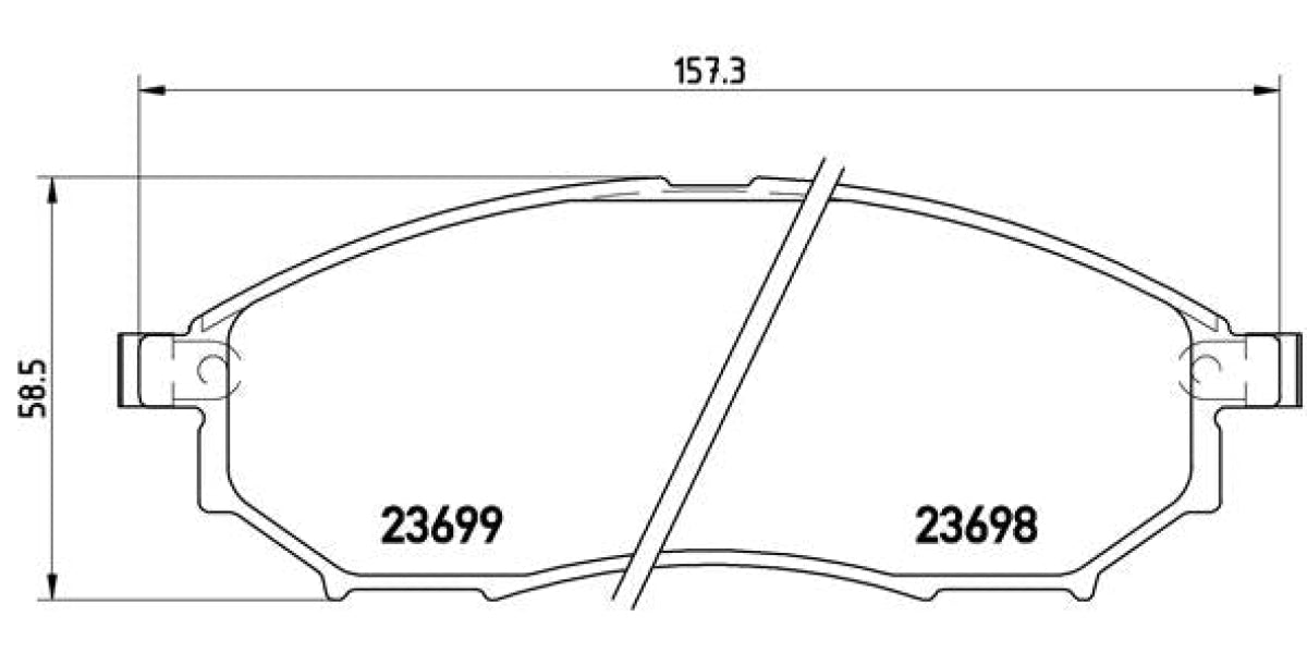 Brake Pads Front Set (Brembo) (P56058)