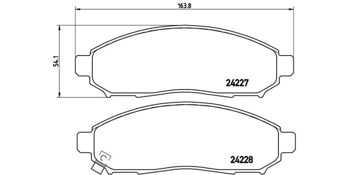 Brake Pads Front Set (Brembo) (P56059)