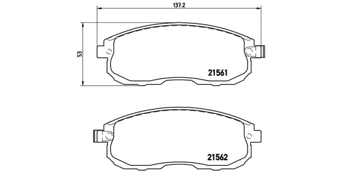 Brake Pads Front Set (Brembo) (P56065)