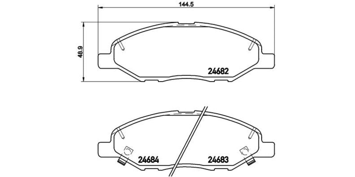 Brake Pads Front Set (Brembo) (P56088)