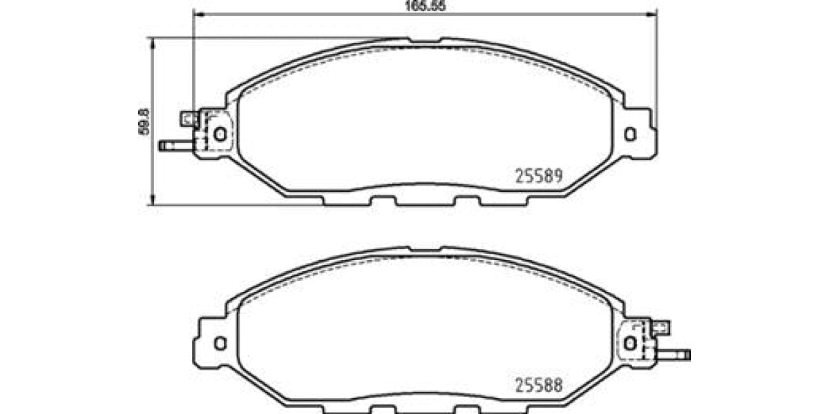 Brake Pads Front Set (Brembo) (P56107)