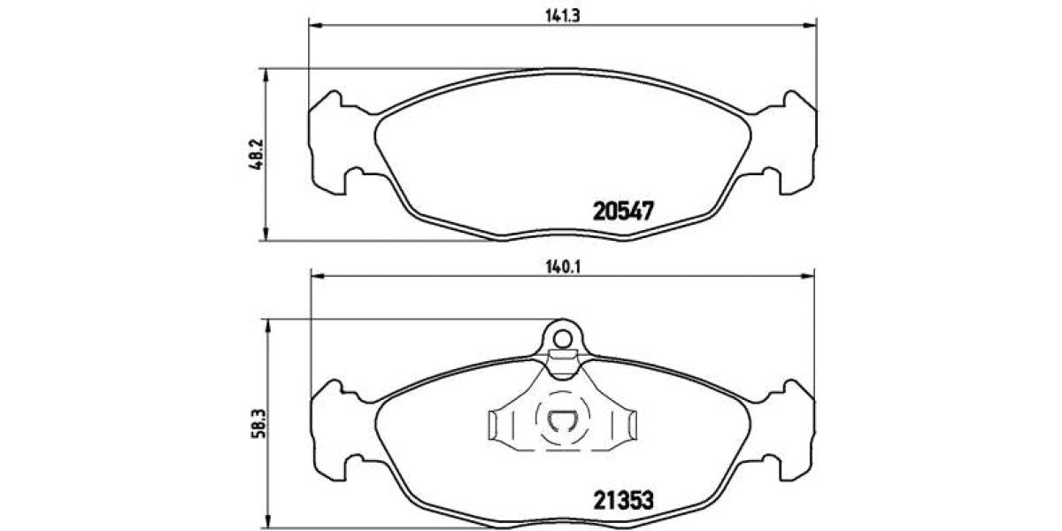 Brake Pads Front Set (Brembo) (P59011)