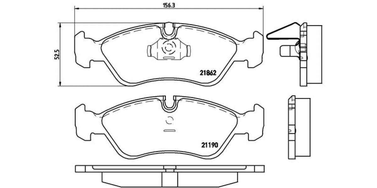 Brake Pads Front Set (Brembo) (P59017)